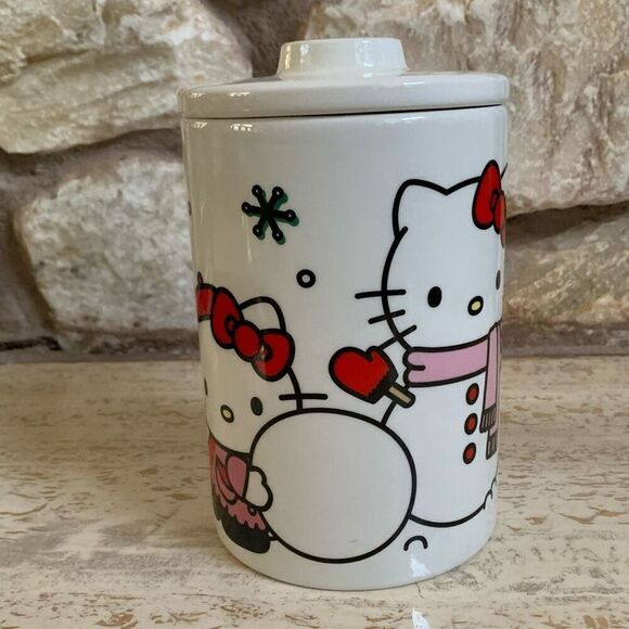 Hello kitty snowman cookie jar - Picture 2 of 12